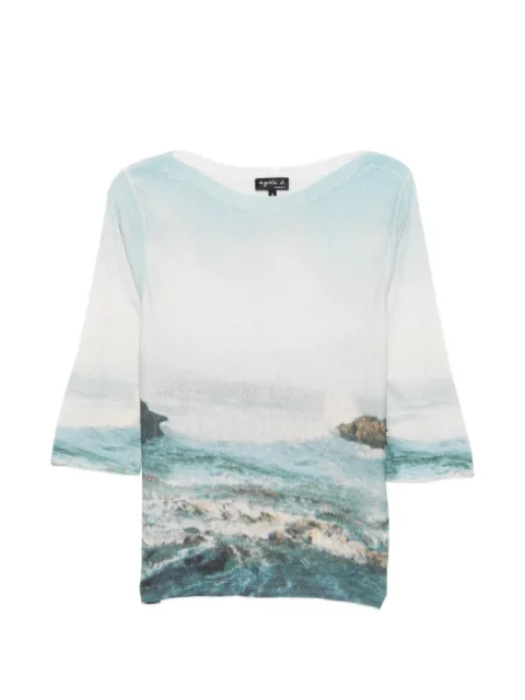 agnès b. Mer sweater Blue 71T6LH91