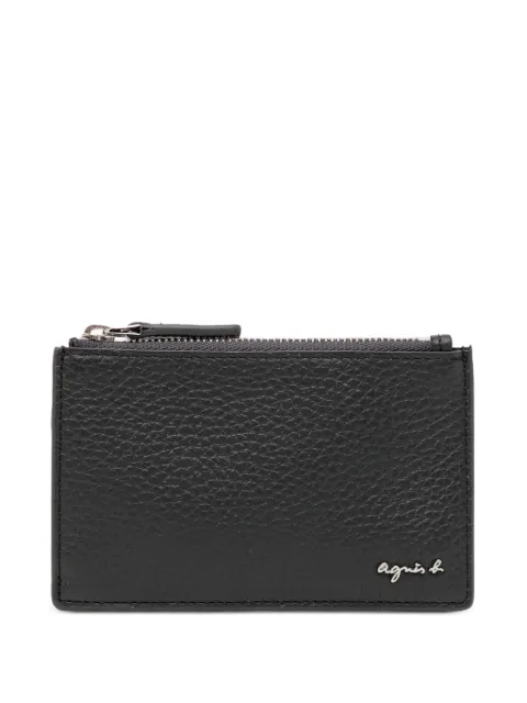 agnès b. leather cardholder Black P893VCZ6