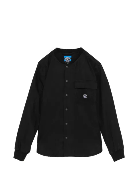 SPORT b. by agnès b. logo-patched shirt jacket Black D945QUC2