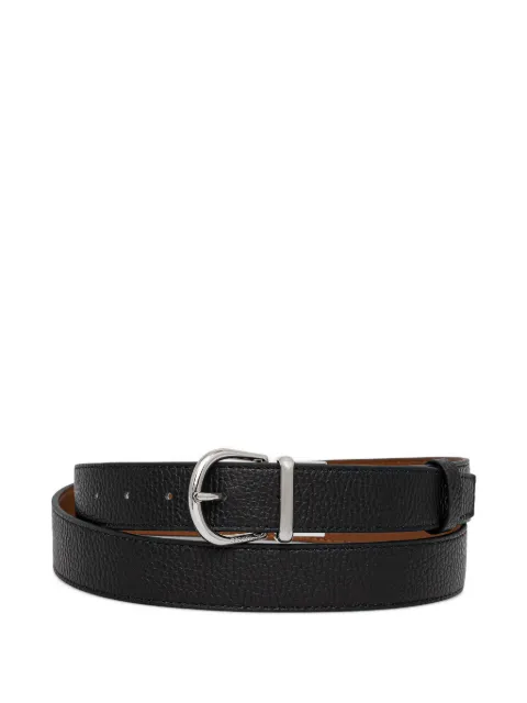 Coccinelle Smart To Go reversible leather belt Black E3MUK812601