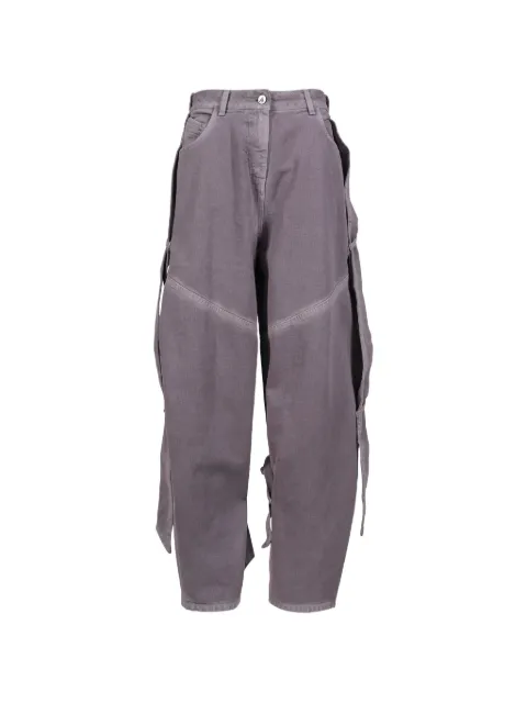 The Attico strap-detail jeans Grey 260WCP00279CCC130ODPUR