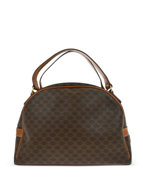 Celine Pre-Owned 1990-2000s macadam top handle handbag Brown 117242