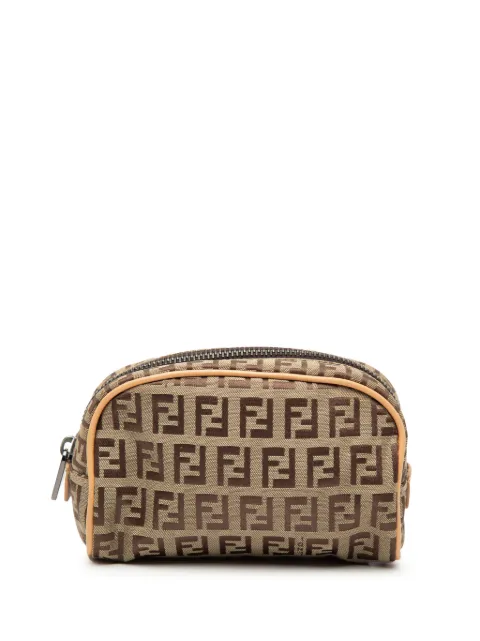 Fendi Pre-Owned 2000-2010 Zucchino Canvas pouch Brown N7D65GV84R1NU36D