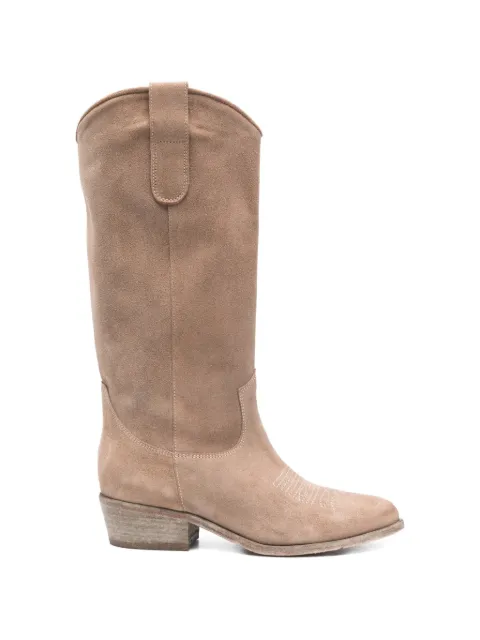 curiositè suede Cowboy boots Neutrals 2925