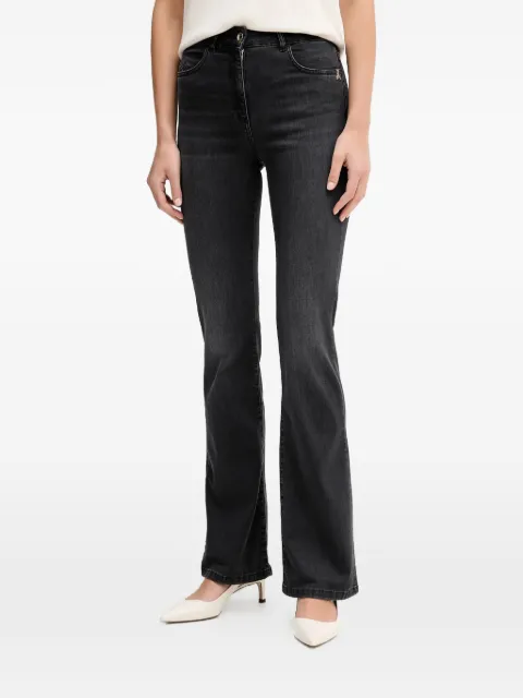 Patrizia Pepe logo-motif jeans Black CP0937D1HIN