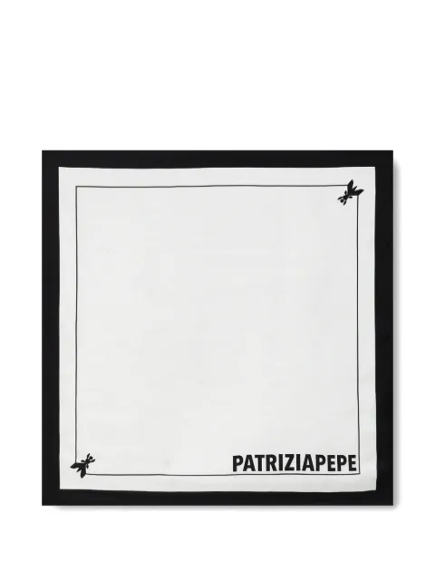 Patrizia Pepe logo scarf White 8F0081A4X1
