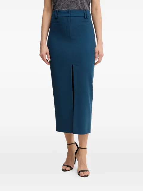 Patrizia Pepe slit midi skirt Blue 8G0515A498
