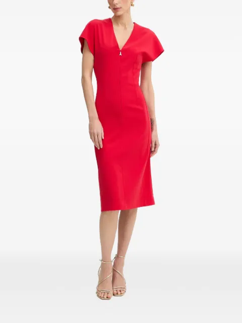 Patrizia Pepe V-neck midi dress Red 8A1663A6F5
