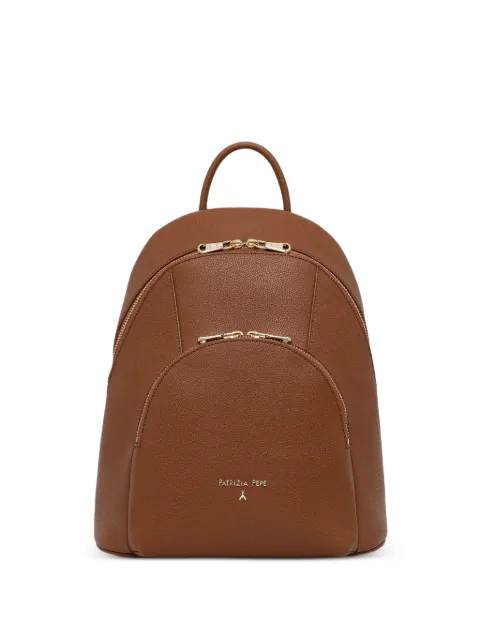 Patrizia Pepe zipped backpack Brown 8B0325L001