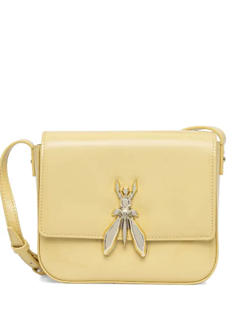 Patrizia Pepe Fly leather cross body bag Yellow 8B0303L125