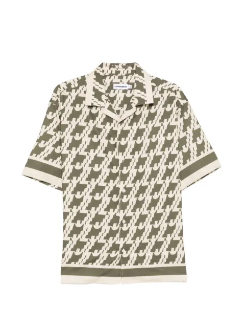 J.Lindeberg border print resort shirt Green FMST15638