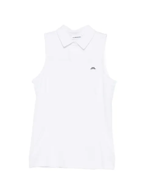 J.Lindeberg sleeveless polo top White GWJT14821
