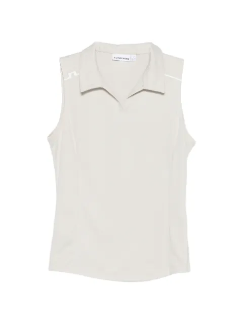 J.Lindeberg Leah sleeveless polo top Neutrals GWJT14828