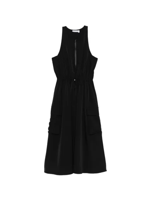 J.Lindeberg Merina drape zip dress Black FWSD16092