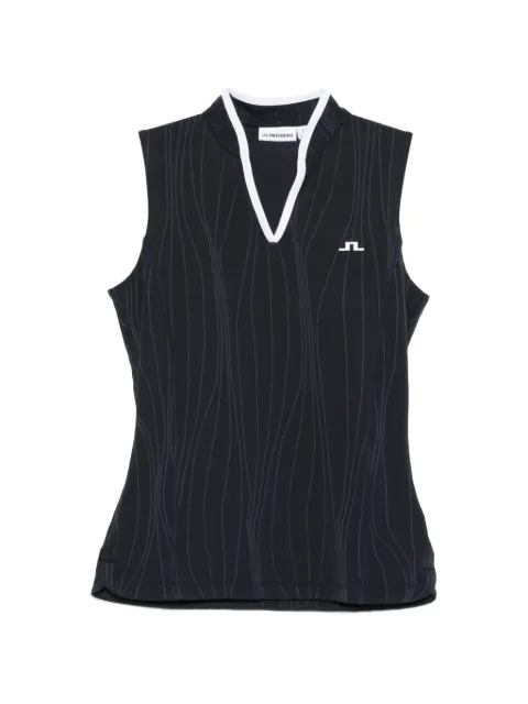 J.Lindeberg V-neck sleeveless top Black GWJT14806