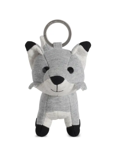 Maison Kitsuné Fox Bag keyring Grey PW06902KMBIS3