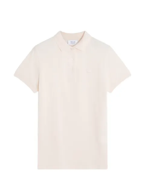 Maison Kitsuné Fox-patch polo shirt Pink PW00203KP0001