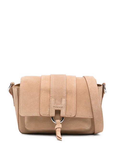 Hogan Trend Flap suede shoulder bag Neutrals KBW01XI0100V0WC208