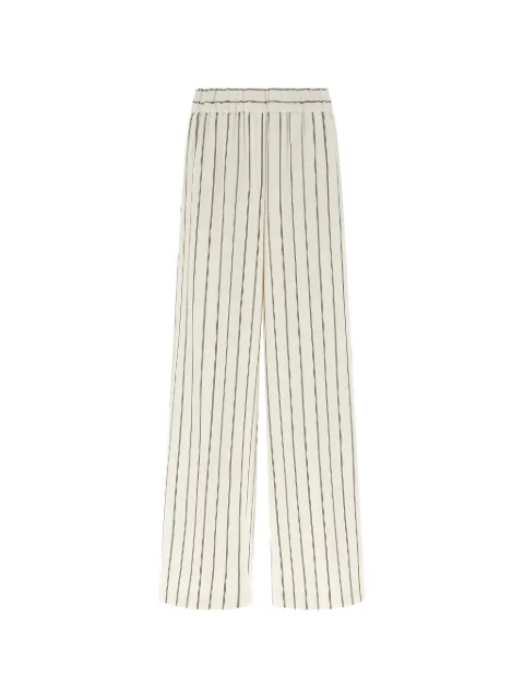 Peserico pinstriped wide leg trousers Neutrals A0405200676