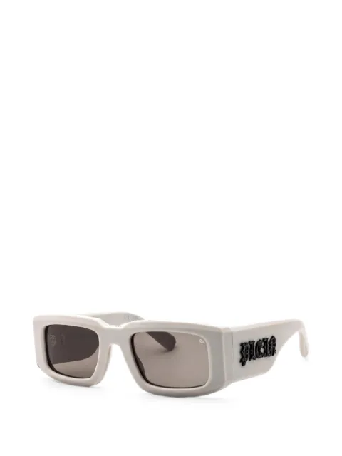 Philipp Plein rectangle-frame sunglasses White SPP1490L46