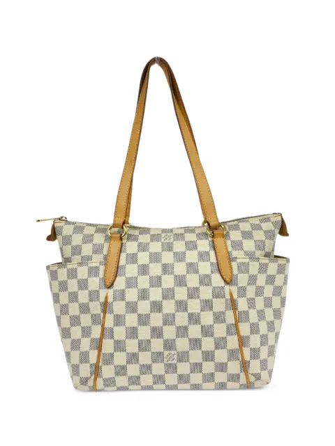 Louis Vuitton Pre-Owned 2012 PM Damier Azur Totally check patterned shoulder bag Neutrals YQ03349