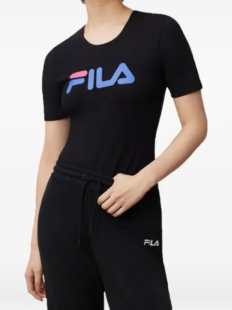 Fila logo-print T-shirt Black LW017329410