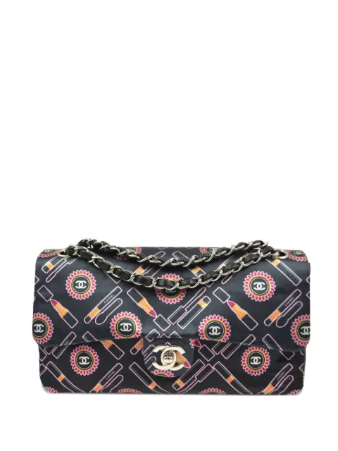 CHANEL Pre-Owned 2005 Classic flap lipstick shoulder bag Black 120422