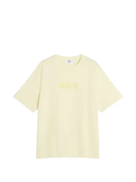 Maison Kitsuné crew-neck T-shirt Yellow QW00110KJ0119