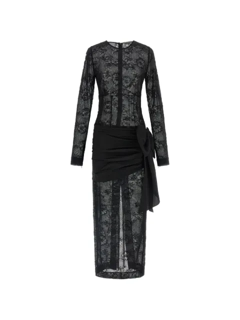 Alessandra Rich lace bow dress Black FABX4274P2101
