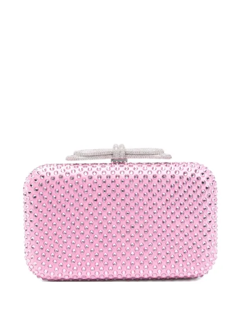 MACH & MACH Crystal-embellished clutch bag Pink R26BG0003CRX