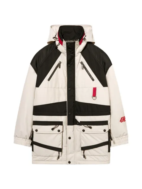 Off-White multiple-pockets parka Neutrals OMEC039W25FAB0010310