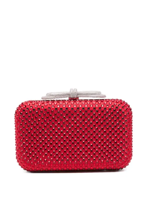 MACH & MACH embellished-bow mini bag Red R26BG0003CRX