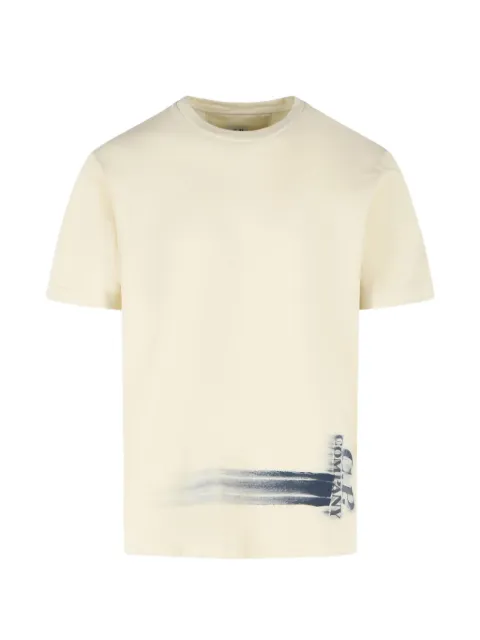 C.P. Company ribbed-neck graphic T-shirt Neutrals 20CMTS293A005431G114