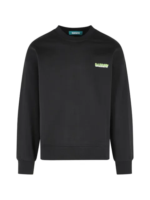 BARROW logo-print crew-neck sweatshirt Black S6BWUASW088
