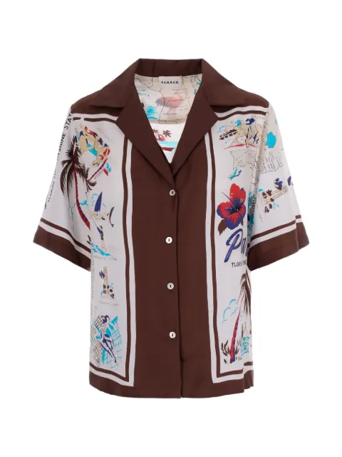 P.A.R.O.S.H. printed shirt Neutrals D381276SCARD808