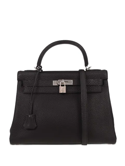 Hermès Pre-Owned 2001 32 Kelly Retourne leather handbag Black 145202