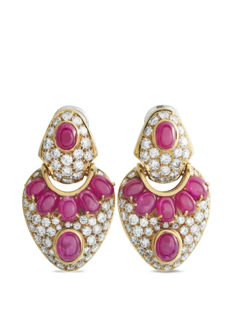 LB Exclusive diamond and ruby earrings Gold MF23012926