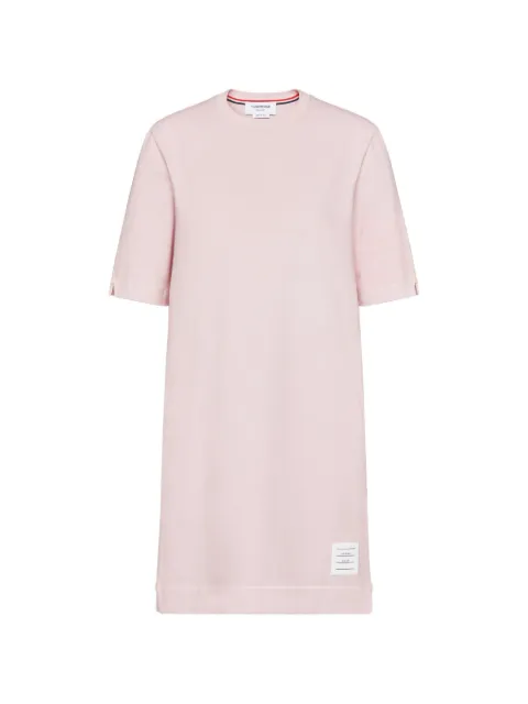 Thom Browne overdyed 4-Bar jersey tee shirt dress Pink FJD136AJ0253