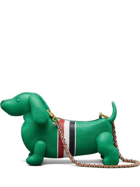 Thom Browne Baby Hector leather shoulder bag Green FAP530A00198