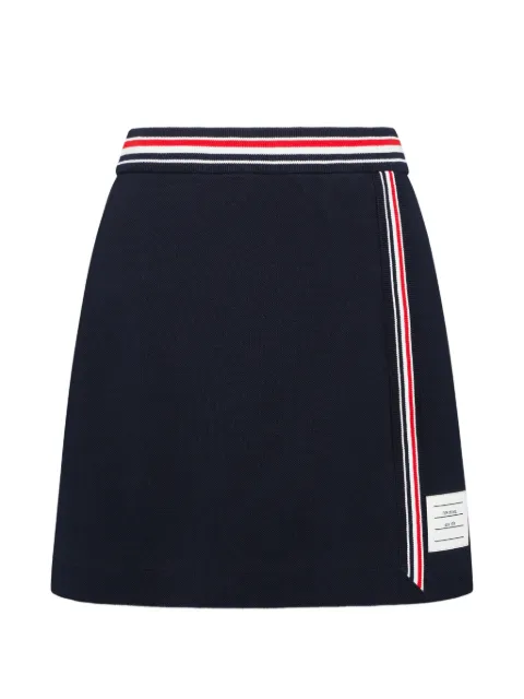 Thom Browne pique RWB trim wrap skirt Blue FJK153A00050