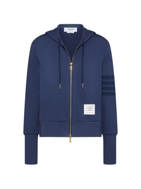 Thom Browne loopback 4-Bar shrunken hoodie Blue FJT434AJ0007