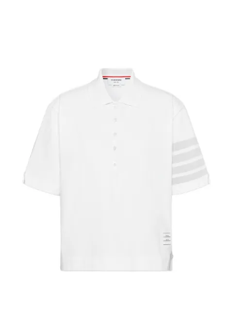 Thom Browne 4-bar jersey polo top White FJP128AJ0253
