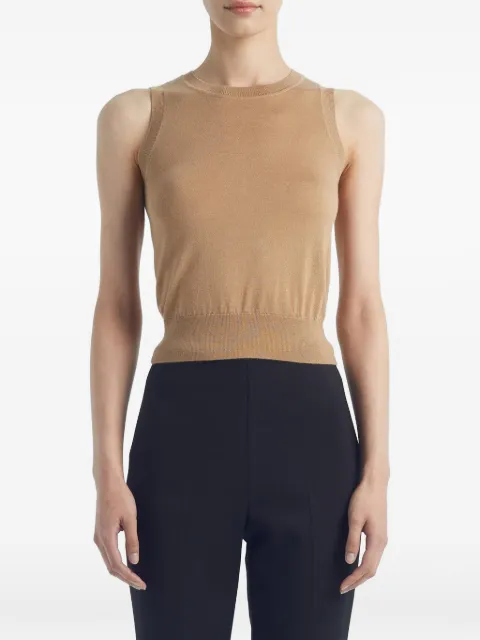 Adam Lippes Ava knitted sweater Brown S26614AICAMEL