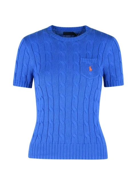 Polo Ralph Lauren braided knitted top Blue 211971873500