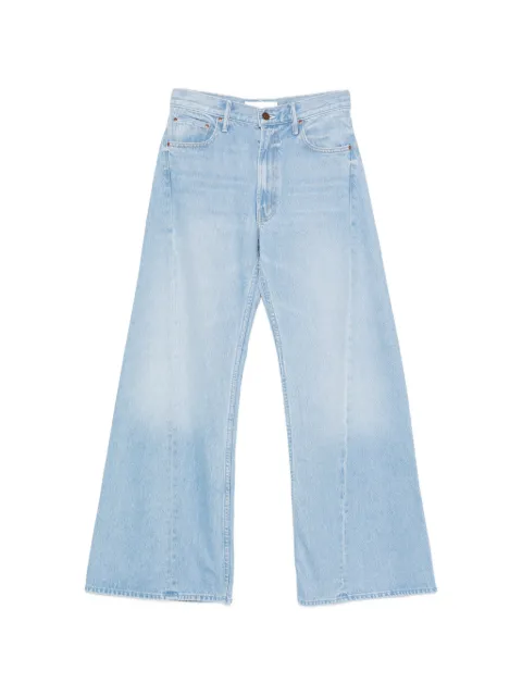 MOTHER Snacks central seam wide leg jeans Blue 111651321B