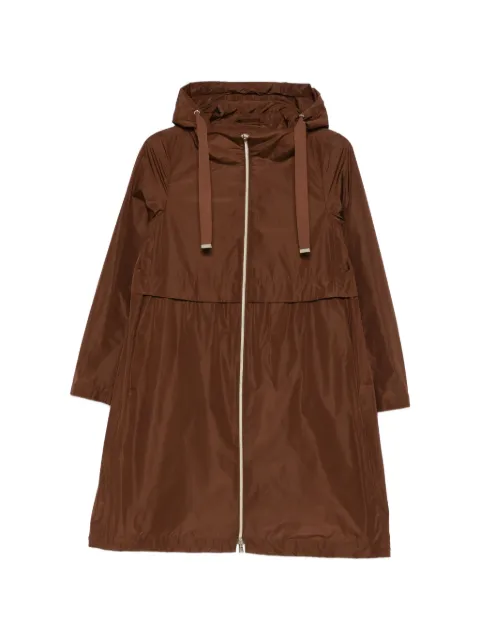 Herno hooded zip-fastening coat Brown GC000408D12483Z