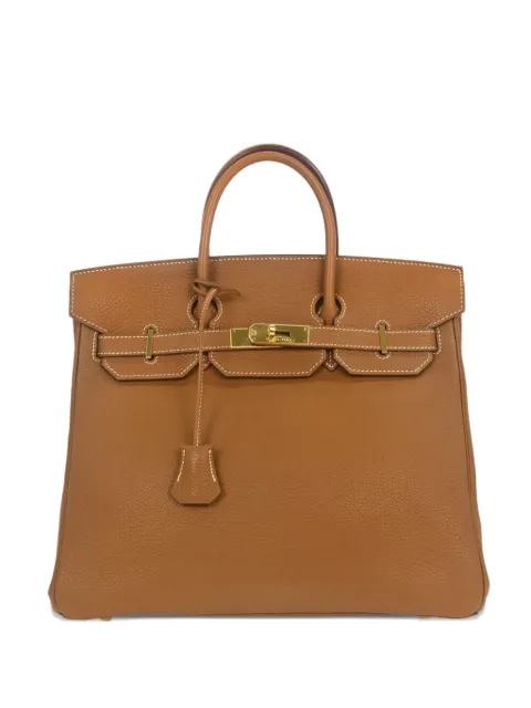 Hermès Pre-Owned 2001 32 Haut a Courroies leather handbag Brown 135437