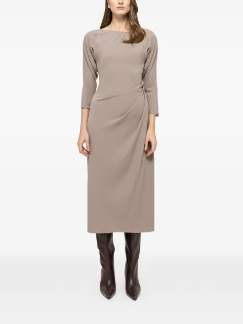 NISSA pleat midi dress Grey RC16253