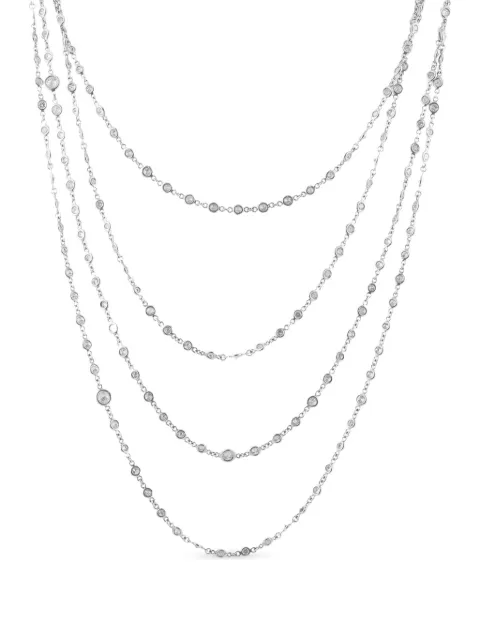 LB Exclusive diamond chain necklace Silver MF28012826