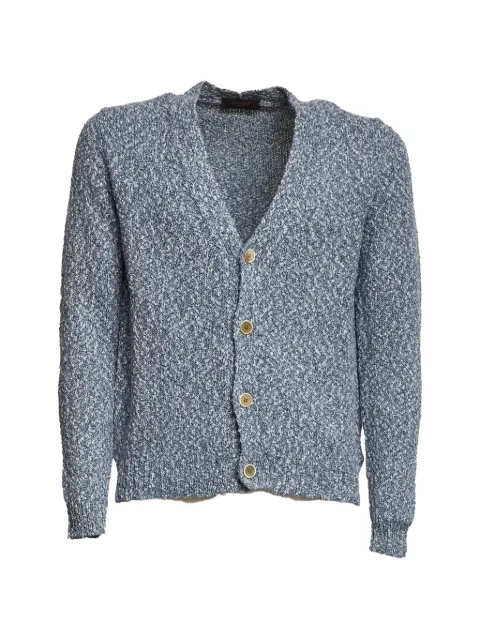 Zanone V-neck button cardigan Blue 810286ZQ310